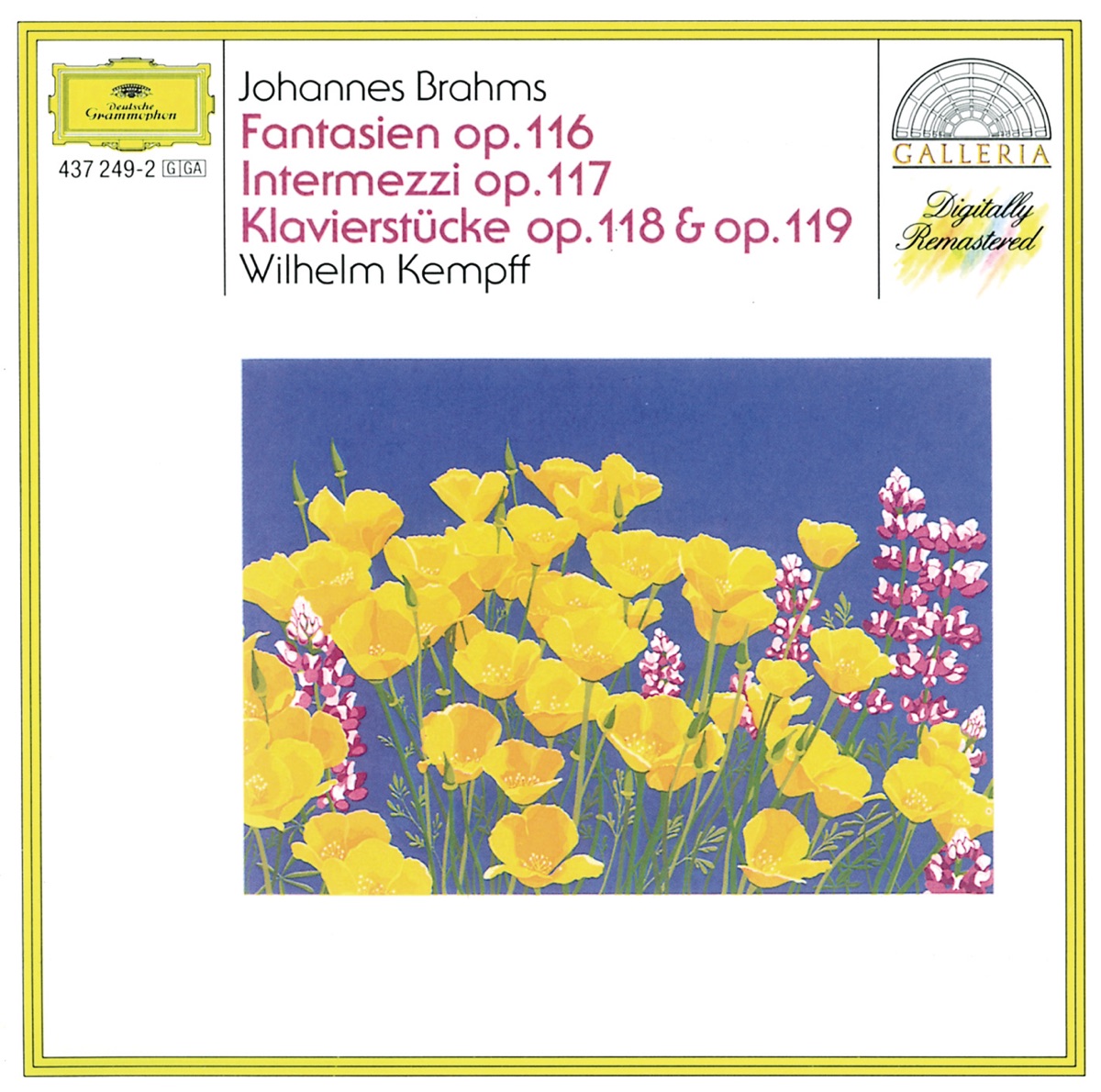 Brahms: Fantasias, Op. 116, Intermezzi, Op. 117 and Piano Pieces Opp. 118 & 119 by Wilhelm Kempff album cover