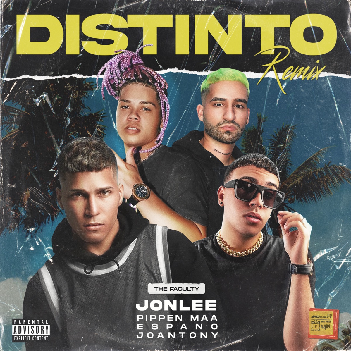 Distinto (feat. Pippen Maa) - Single by JonLee, Joantony & Espano album cover