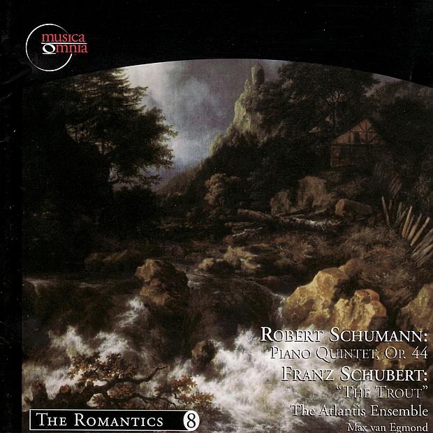 Schumann: Piano Quintet, Op. 44 - Schubert: "The Trout" Quintet, Op. 114 by Anne Trout, Enid Sutherland, Etienne Abelin, Jaap Schröder, Max van Egmond, Penelope Crawford, Peter Bucknell & The Atlantis Ensemble album cover