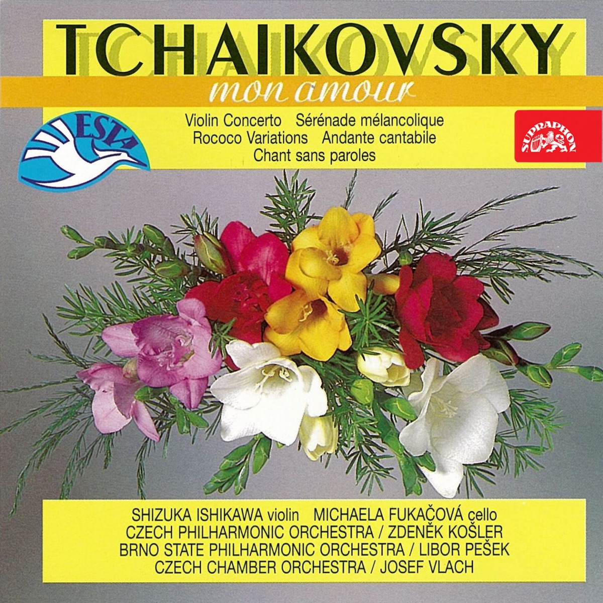 Tchaikovsky, mon amour by Shizuka Ishikawa, Michaela Fukacova, Karel Patras, Zdeněk Košler, Libor Pešek, Josef Vlach, Czech Philharmonic, Filharmonie Brno & Czech Chamber Orchestra album cover