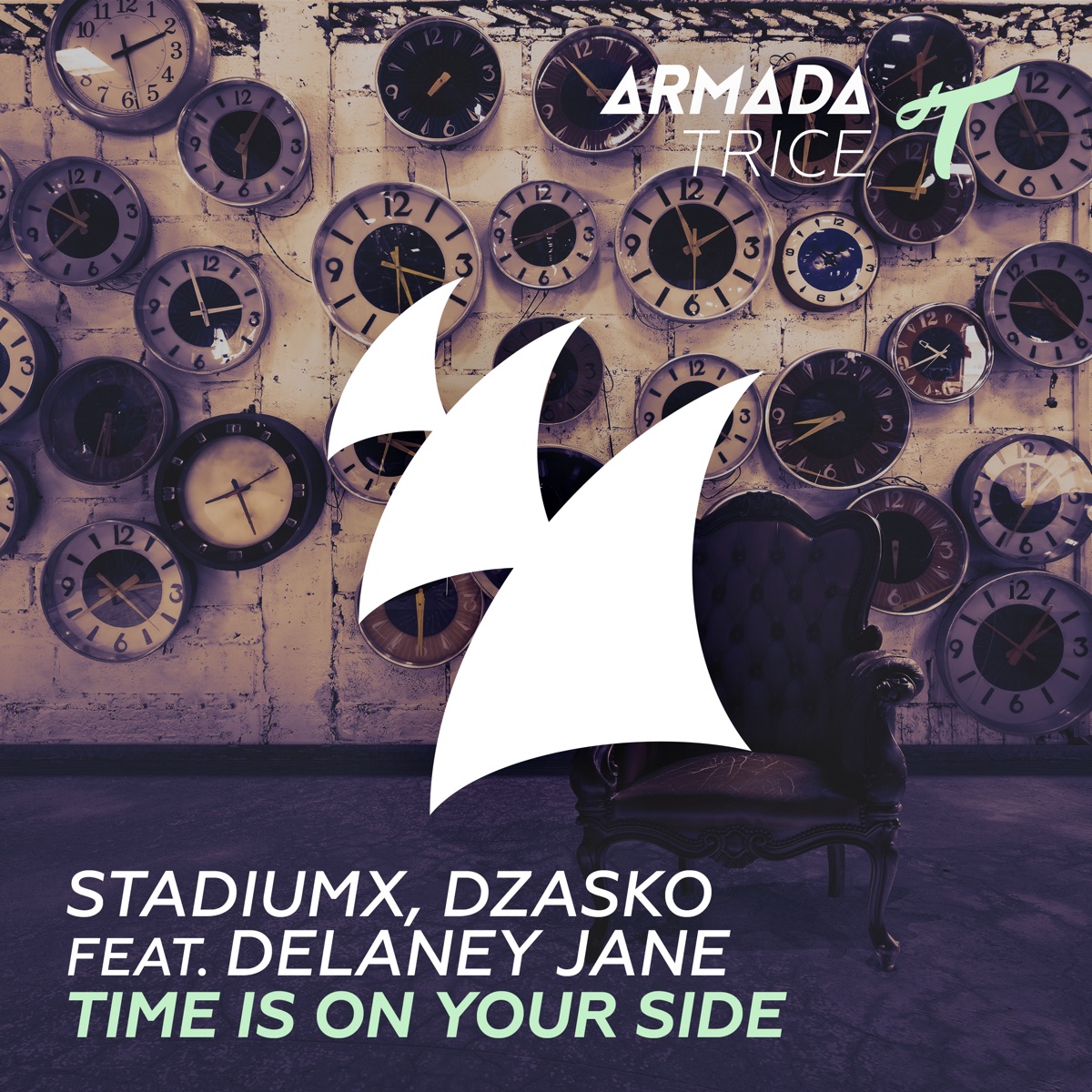 Time Is On Your Side (feat. Delaney Jane) [Radio Edit] - Single by StadiumX & Dzasko album cover