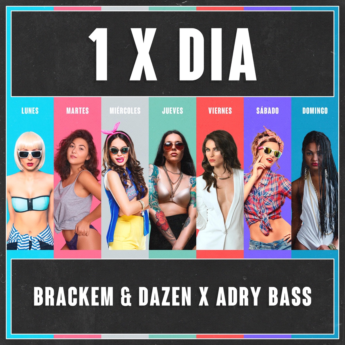 1 X Día - Single by Dazen, Brackem & Adry Bass album cover