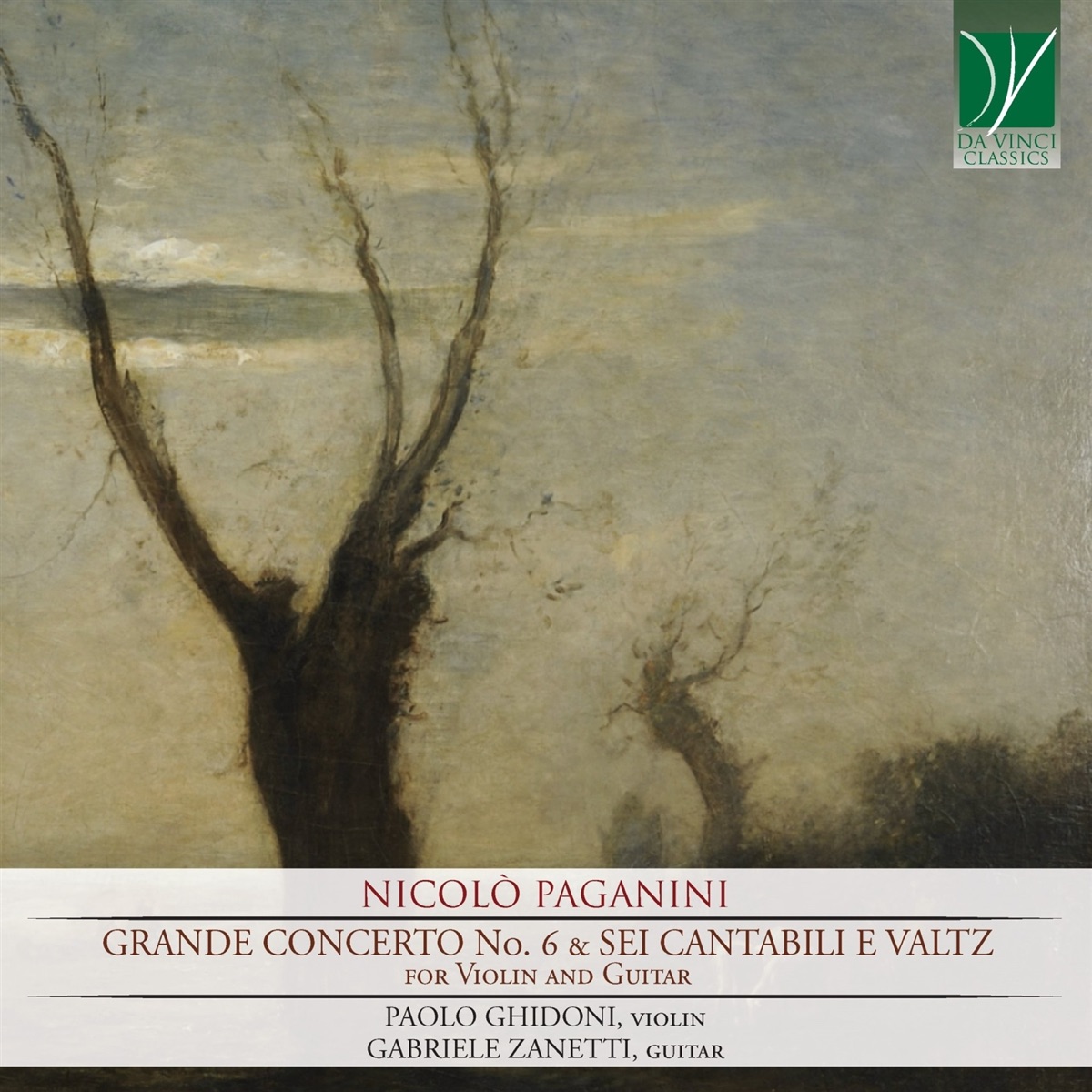 Nicolò Paganini - Grande Concerto No. 6 & Sei Cantabili e Valtz (For Violin and Guitar) by Paolo Ghidoni & Gabriele Zanetti album cover