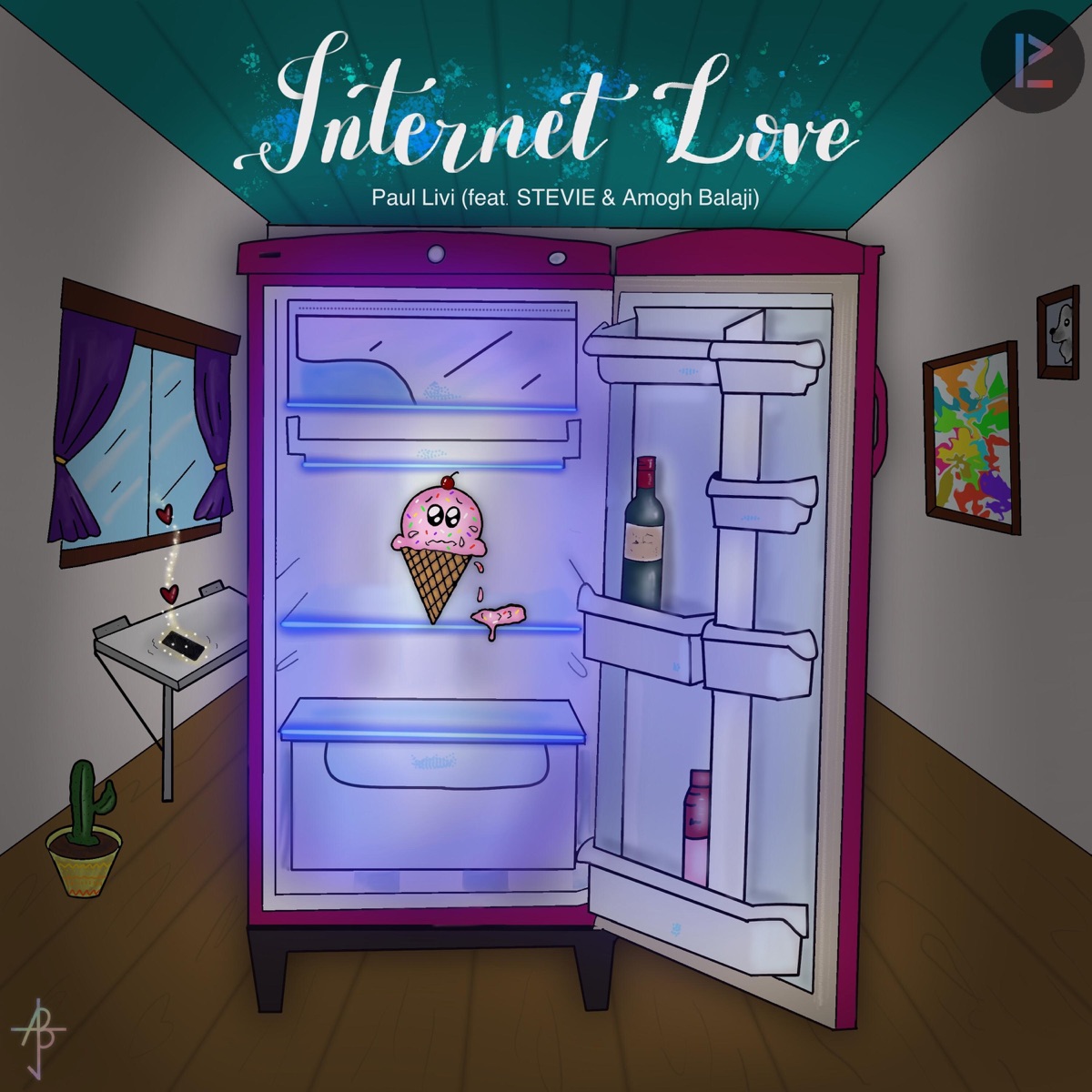 Internet Love (feat. STEVIE & Amogh Balaji) - Single by Paul Livi album cover