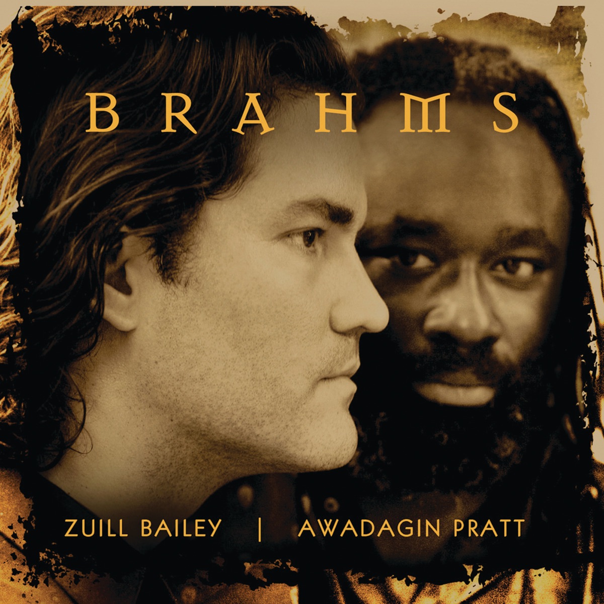 Brahms Works for Cello and Piano by Zuill Bailey & Awadagin Pratt album cover