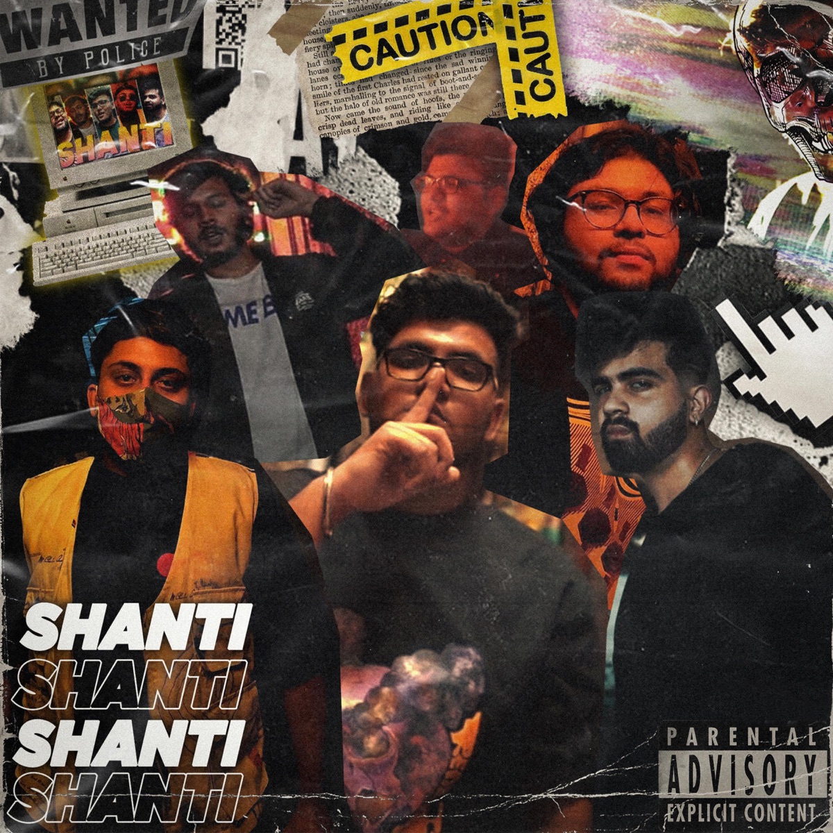 Shanti (feat. Sammad, Karun, Kuns & Tarun) - Single by Dank Rishu album cover