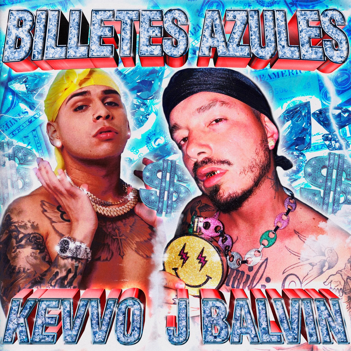 Billetes Azules - Single by KEVVO & J Balvin album cover