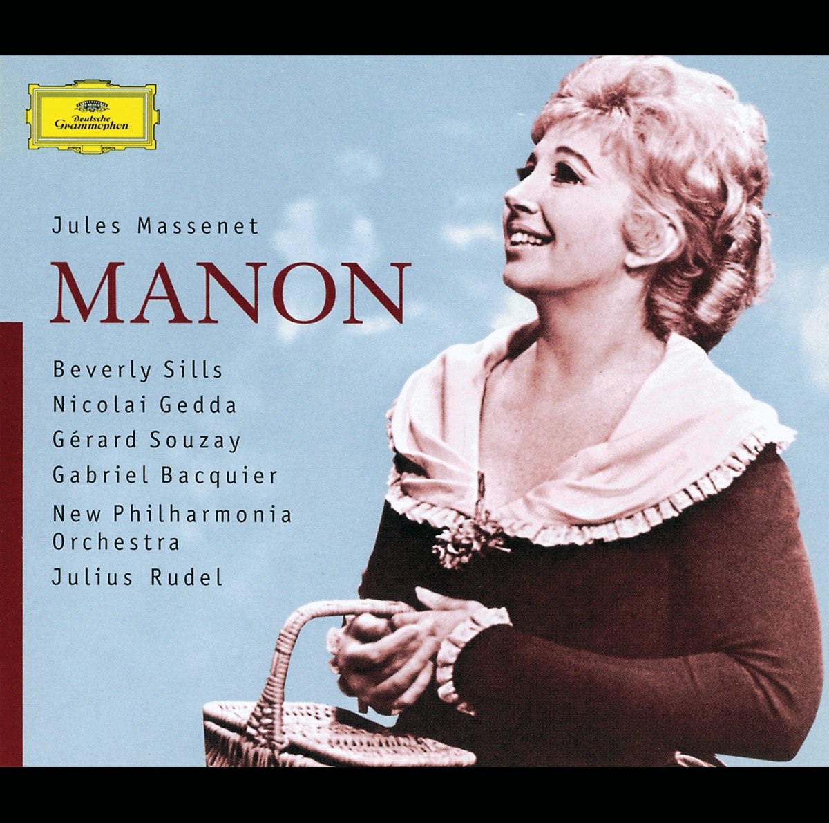 Massenet: Manon by Ambrosian Opera Chorus, Beverly Sills, Gérard Souzay & Philharmonia Orchestra album cover