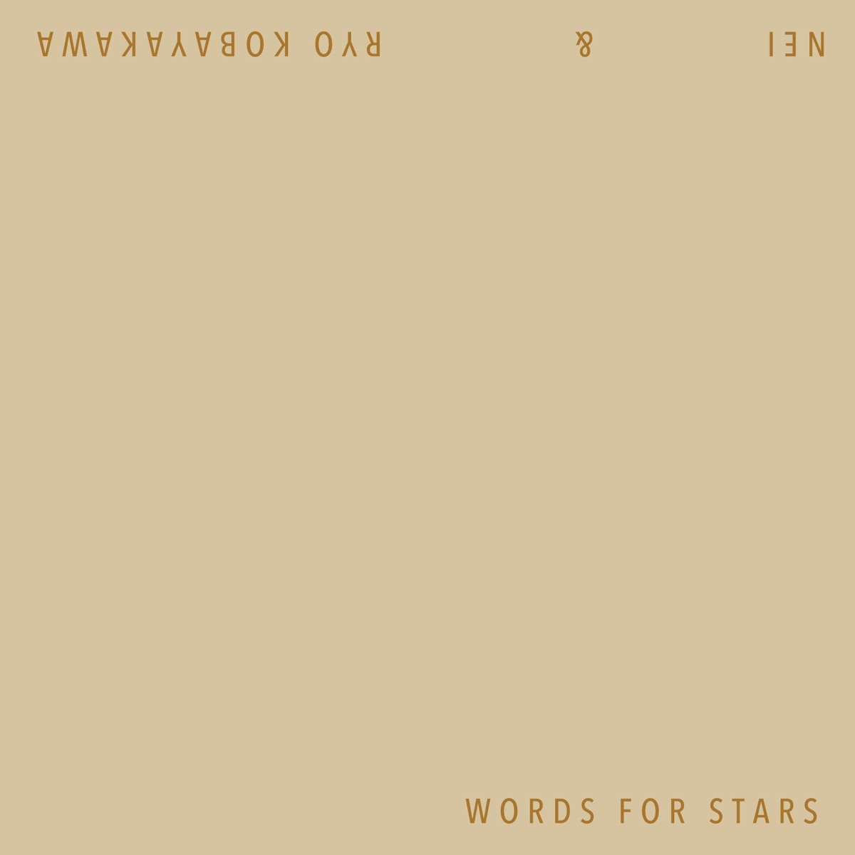 Words For Stars by NEI & Ryo Kobayakawa album cover