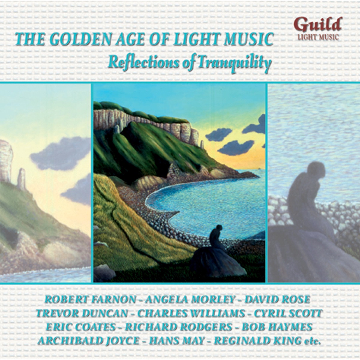 The Golden Age of Light Music: Reflections of Tranquility by Charles Williams, David Rose, Hans May, Robert Farnon, Robert Farnon and His Orchestra, Walter Collins, Acquaviva Orchestra, Danish State Radio Orchestra, David Carroll and His Orchestra, David Rose's Orchestra, Dolf van der Linden and His Orchestra, Harmonic Orchestra, Kingsway Symphony Orchestra, London Promenade Orchestra, Louis Voss and His Orchestra, Monty Kelly and His Orchestra, The New Concert Orchestra, The Queen's Hall Light Orchestra, The Richard Hayman Orchestra, Sidney Torch and His Orchestra, Camarata, David Carroll, Dolf van der Linden, Louis Voss, Monty Kelly, Richard Hayman & Sidney Torch album cover