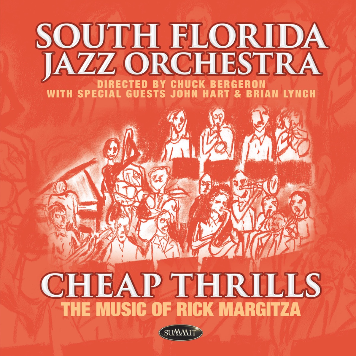Cheap Thrills • the Music of Rick Margitza (feat. Chuck Bergeron) by South Florida Jazz Orchestra album cover