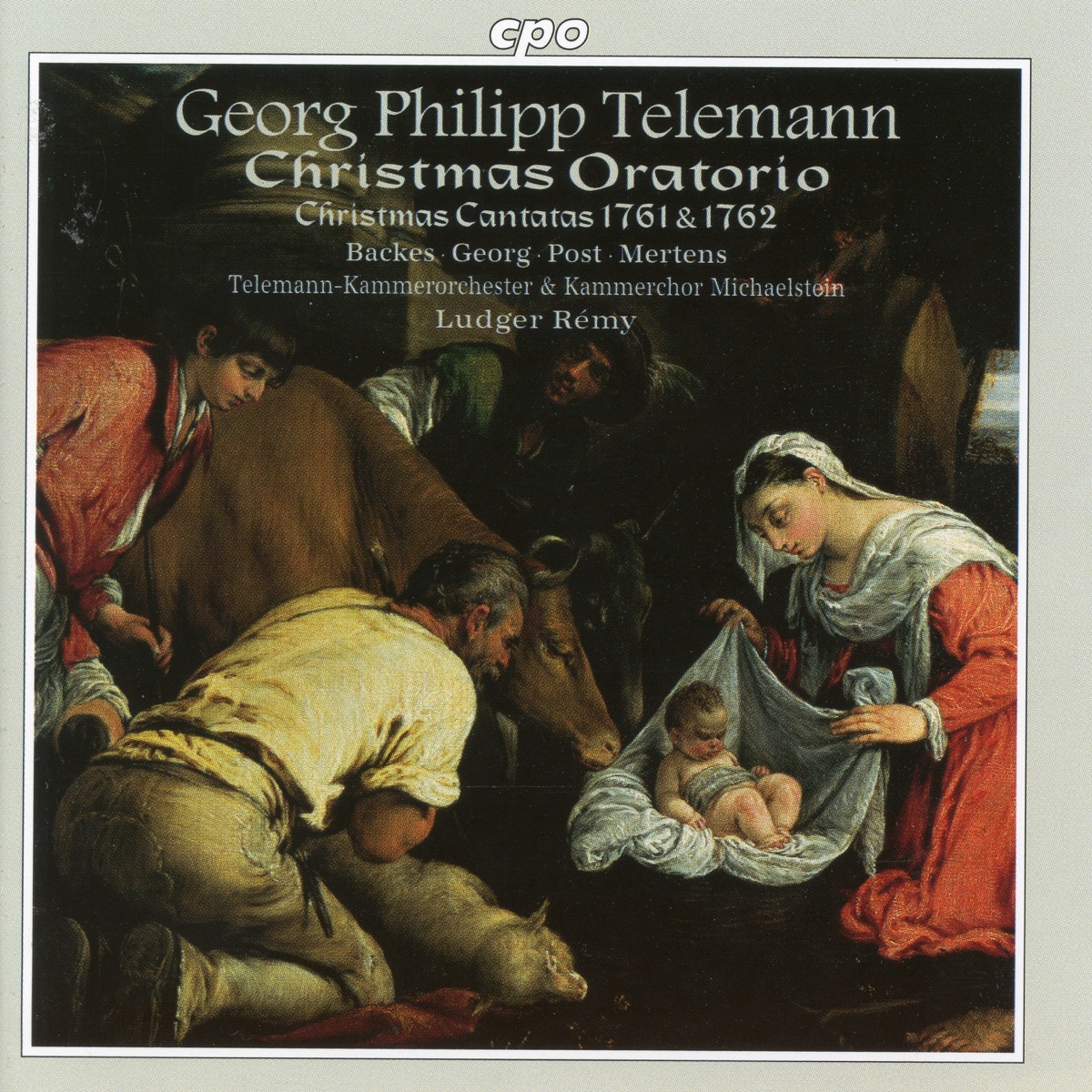 Telemann: Christmas Oratorio & Cantatas by Ludger Rémy & Michaelstein Telemann Chamber Orchestra album cover