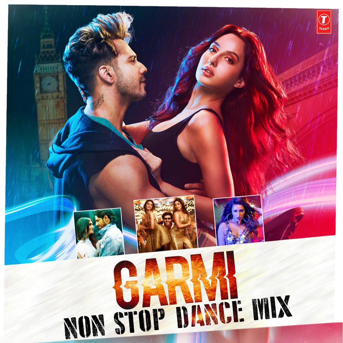 Garmi Non Stop Dance Mix by Parampara Tandon, Vishal, Shekhar, KK, Shaan, Tulsi Kumar, Mika Singh, Meet Bros, Jubin Nautiyal, Dhvani Bhanushali, Nitin Mukesh, Guru Randhawa, Arijit Singh, Armaan Malik, B. Praak, Mehul Vyas, Adarsh Shinde, Yo Yo Honey Singh, Romy, Bombay Rockers, Neha Kakkar, Kedrock, Sd Style, Tanishk Bagchi, A.R. Rahman, Pritam, Amaal Mallik, Sachet-Parampara, Tony Kakkar, Mithoon, Lijo George, Dj Chetas, Badshah, Vishal & Shekhar, Laxmikant-Pyarelal, Viju Shah, Sachin-Jigar & Vee album cover