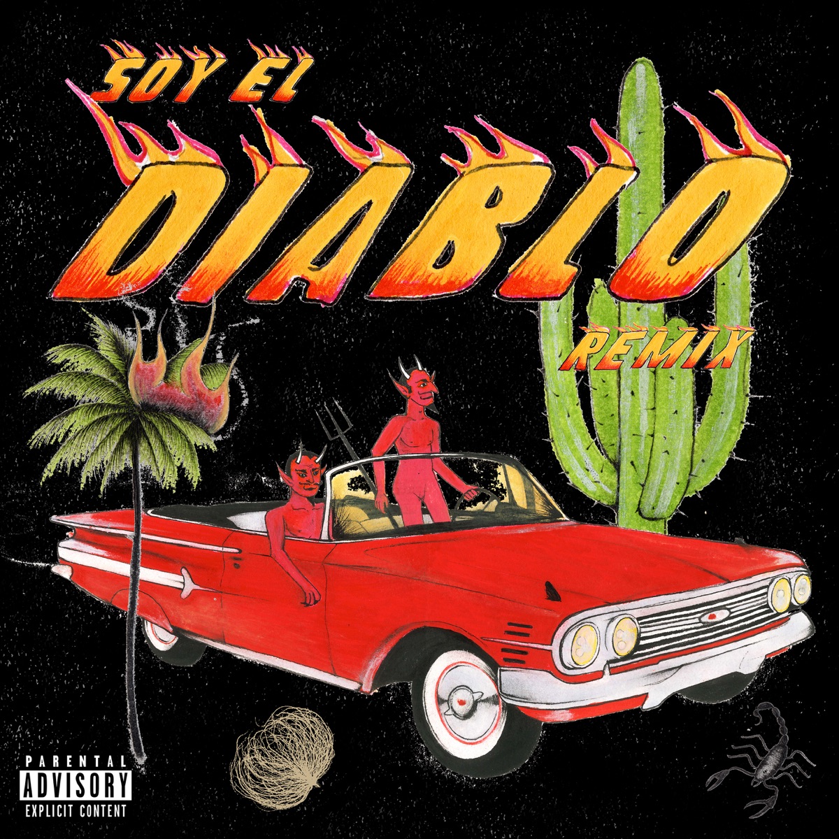 Soy el Diablo (Remix) - Single by Natanael Cano & Bad Bunny album cover artwork