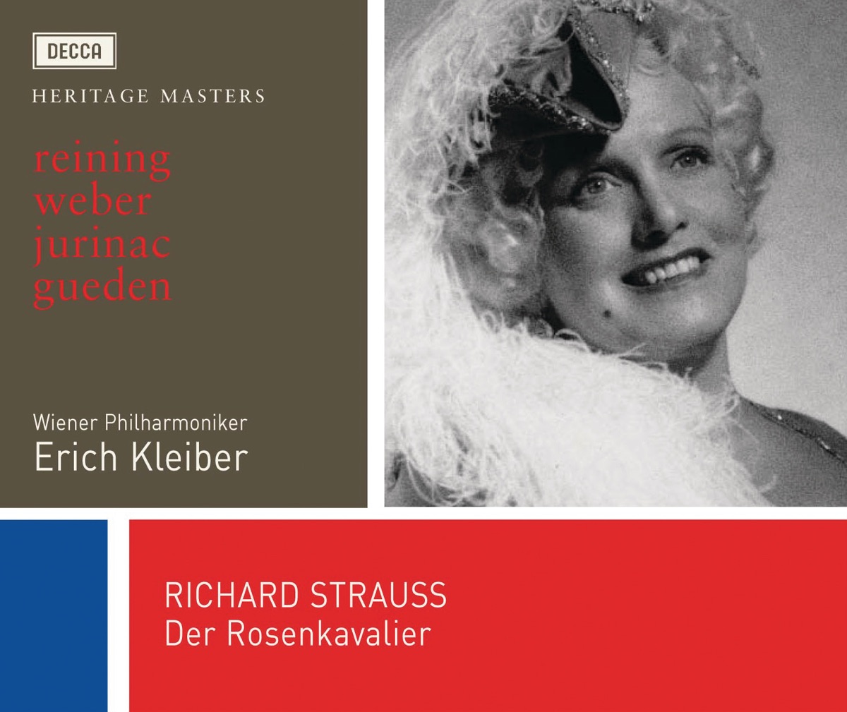 Richard Strauss: Der Rosenkavalier by Maria Reining, Sena Jurinac, Hilde Gueden, Ludwig Weber, Vienna Philharmonic & Erich Kleiber album cover