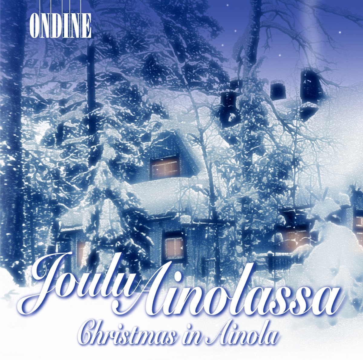 Christmas Music (Joulu Ainolassa) by Jorma Hynninen, Jorma Panula, Helsinki Philharmonic Orchestra, Tapiola Choir, Pertti Pekkanen, Raimo Sirkia, Jyväskylä Sinfonia, Finnish National Opera Chorus, Kyösti Haatanen, Tampere Philharmonic Orchestra, Ritva-Liisa Korhonen, Pertti Eerola, Kampin Laulu Chamber Choir, Timo Lehtovaara, Jubilate Choir, Astrid Riska, Virtuosi Di Kuhmo, Peter Csaba, Markus Lehtinen, Monica Groop, Turku Castle Chamber Choir, Heikki Seppänen, Yoshiko Arai, Eero Heinonen, Erkki Pohjola & Marita Viitasalo album cover