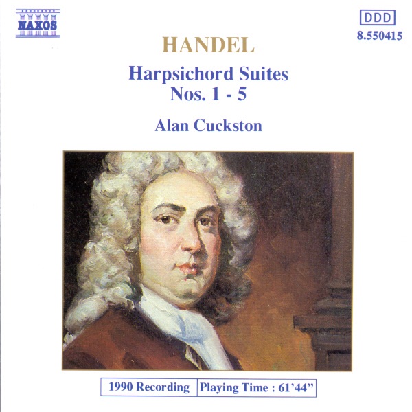 Handel: Harpsichord Suites Nos. 1-5 by Alan Cuckston album cover
