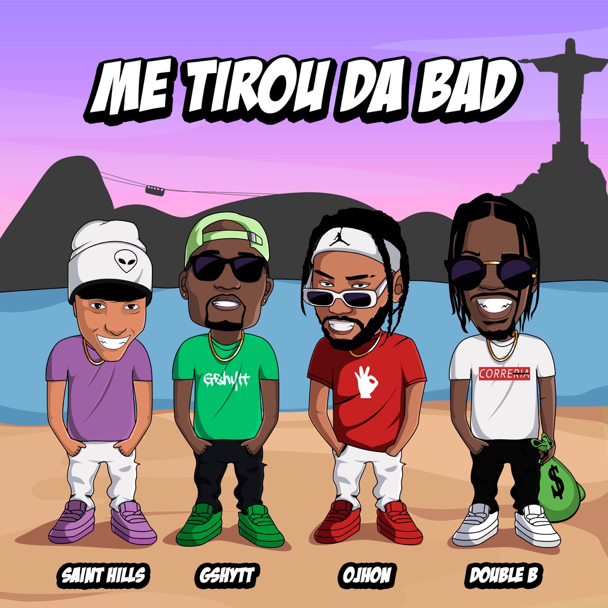 Me Tirou da Bad - Single (feat. Gshytt) - Single by Saint Hills, OJhon & Double B on the Beat album cover