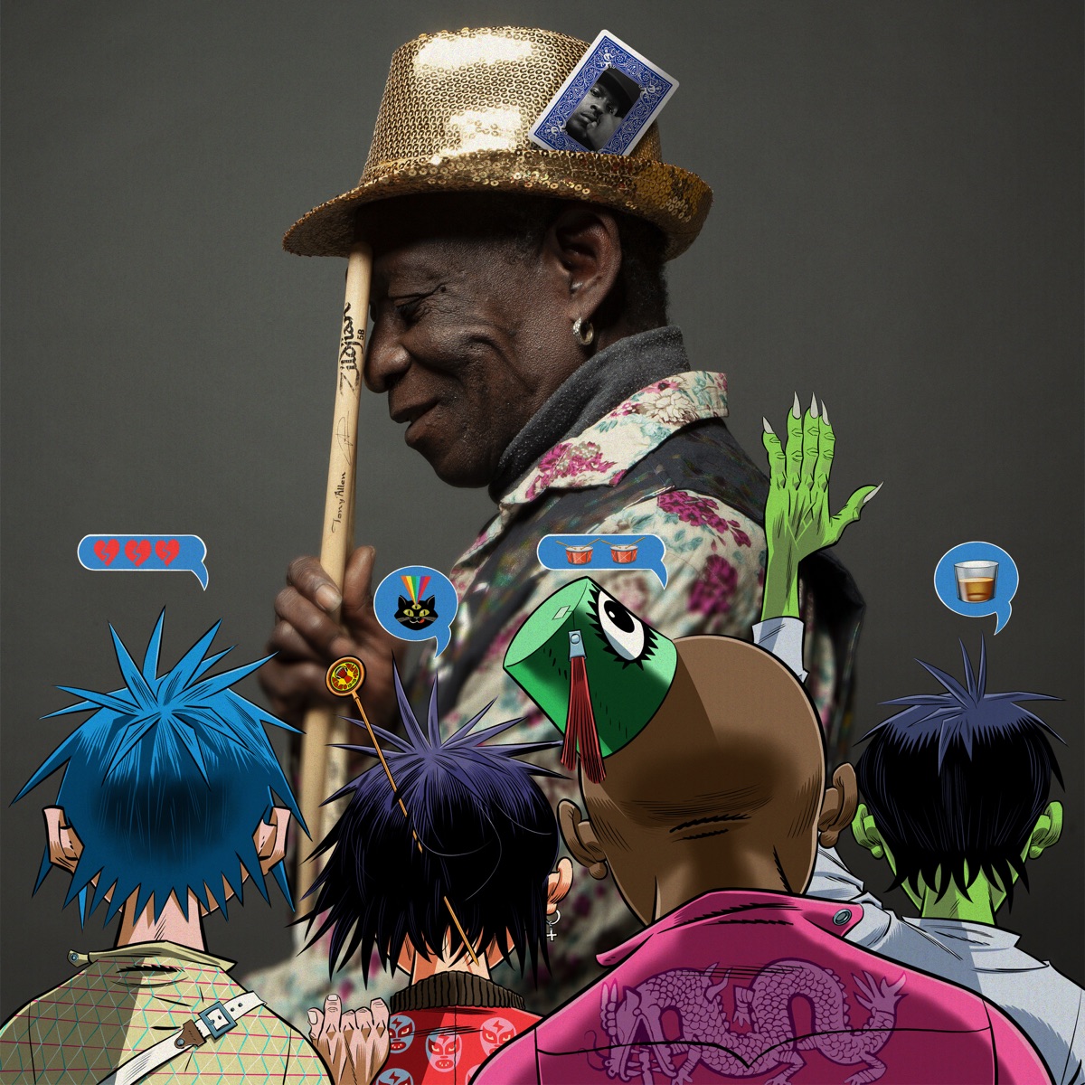How Far? (feat. Tony Allen and Skepta) - Single by Gorillaz album cover