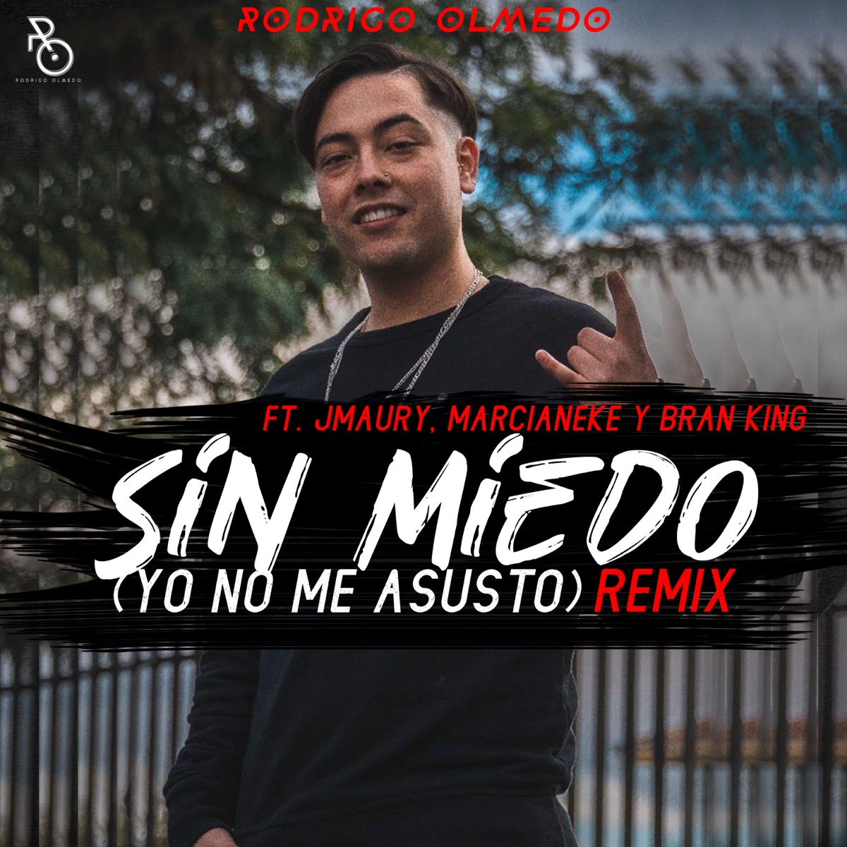 Sin Miedo (Yo No Me Asusto) [Remix] [feat. Jmaury, Bran King & Marcianeke] - Single by Rodrigo Olmedo album cover