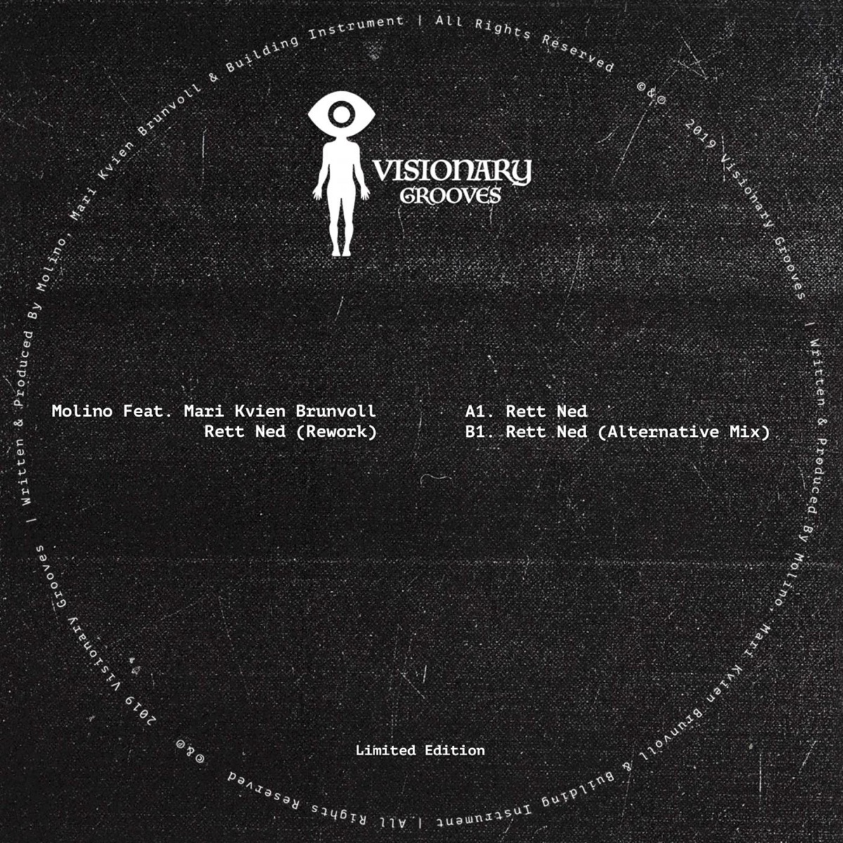 Rett Ned (Rework) - Single by Molino, Mari Kvien Brunvoll & Building Instrument album cover