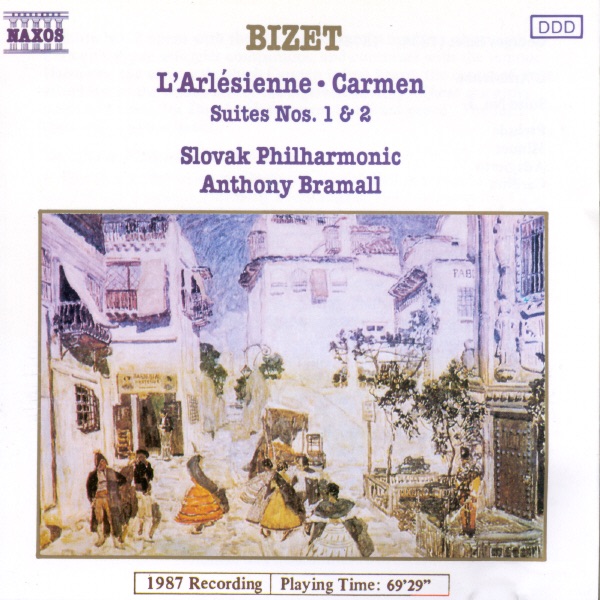 Bizet : L'Arlésienne, Carmen Suites by Slovak Philharmonic Orchestra & Anthony Bramall album cover