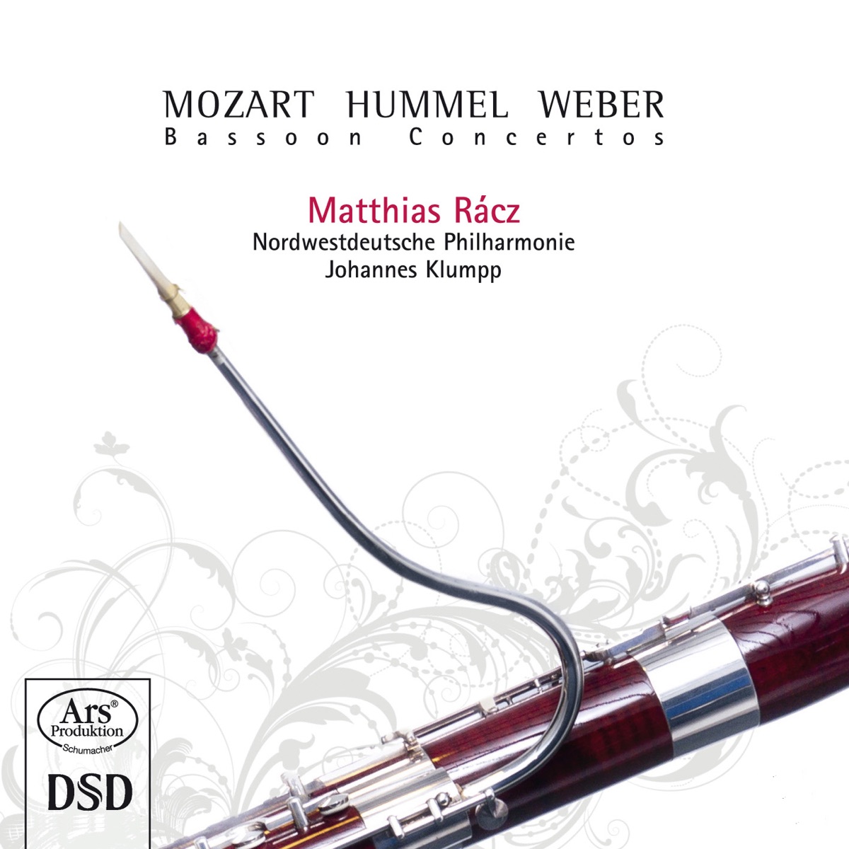 Weber, Mozart & Hummel: Bassoon Concertos by Matthias Racz, North West German Philharmonic Orchestra & Johannes Klumpp album cover