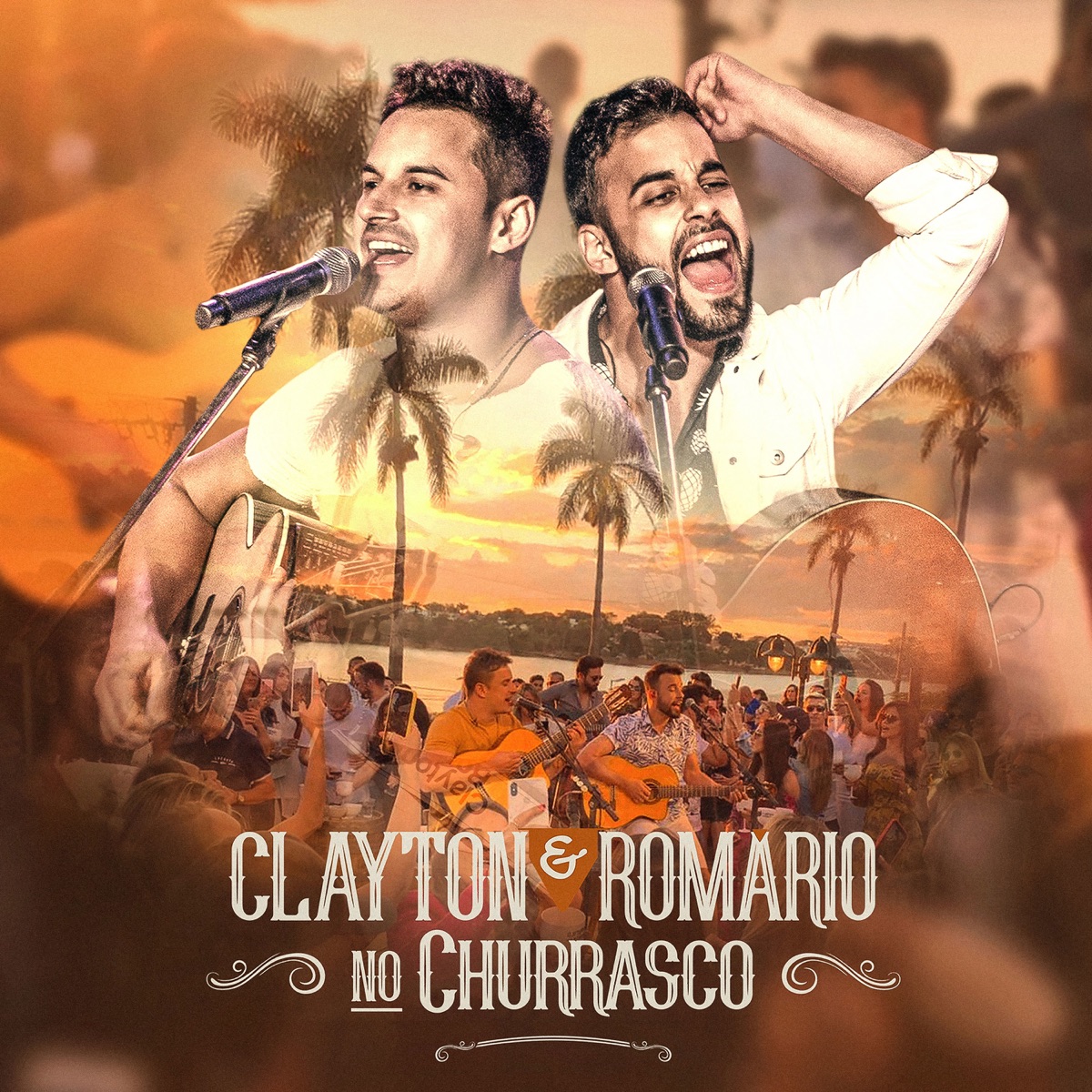 No Churrasco (Ao Vivo) by Clayton & Romário album cover