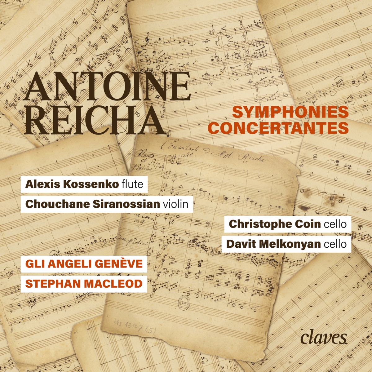 Antoine Reicha: Symphonies Concertantes by Christophe Coin, Gli Angeli Genève, Stephan MacLeod, Chouchane Siranossian & Alexis Kossenko album cover