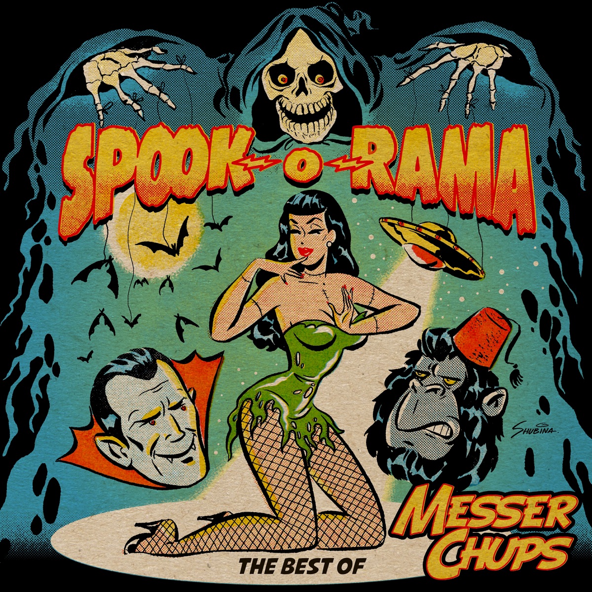 Spook-O-Rama - The Best Of Messer Chups (Double Album) by Messer Chups album cover