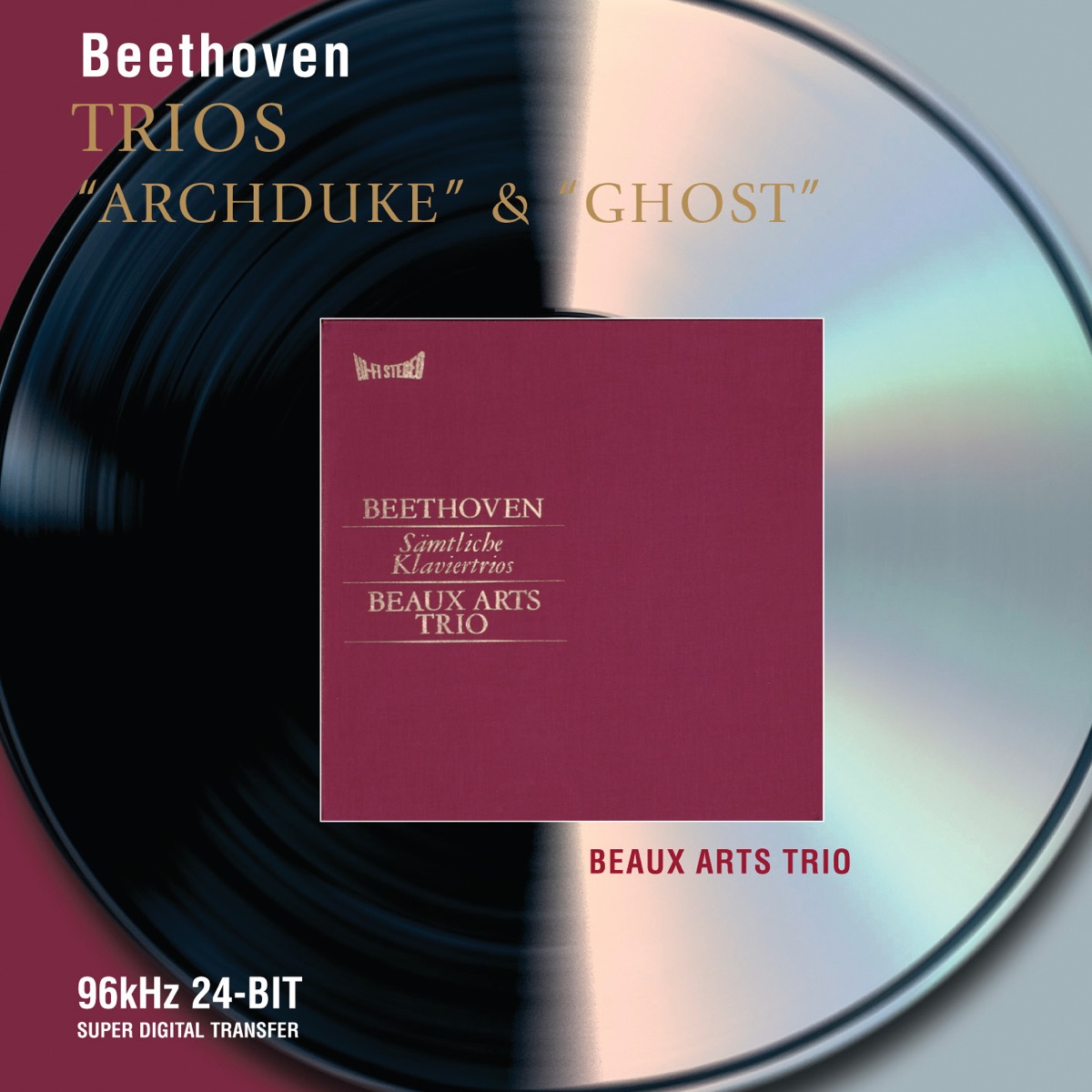 Beethoven: Piano Trios, "Archduke" & "Ghost" by Beaux Arts Trio album cover