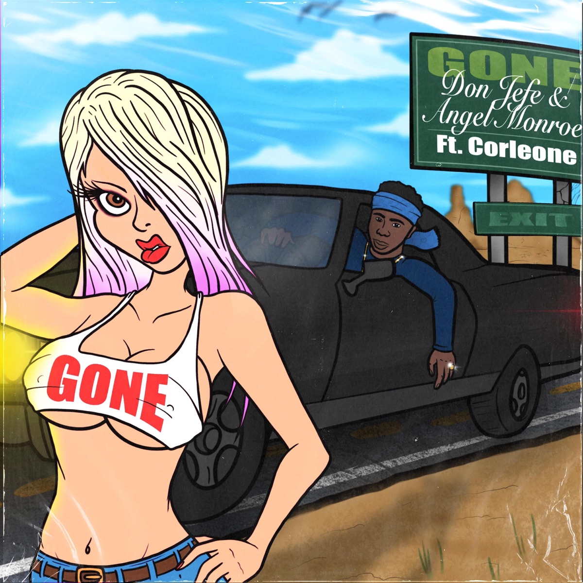 Gone (Radio Mix) [feat. Corleone] - Single by Angel Monroe & Don Jefe album cover