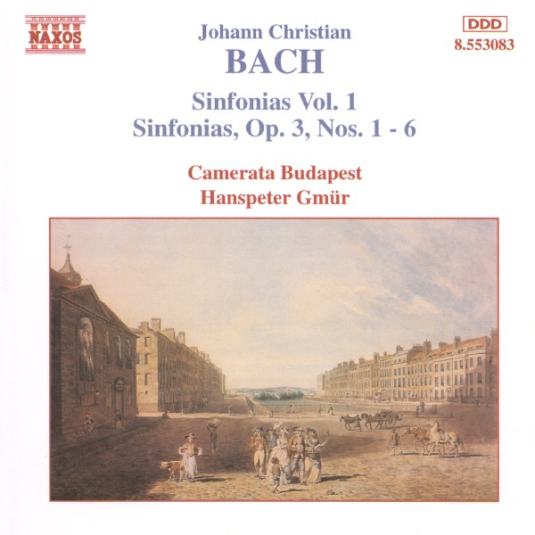 J.C. Bach: Sinfonias, Vol. 1 by Budapest Camerata & Hanspeter Gmür album cover