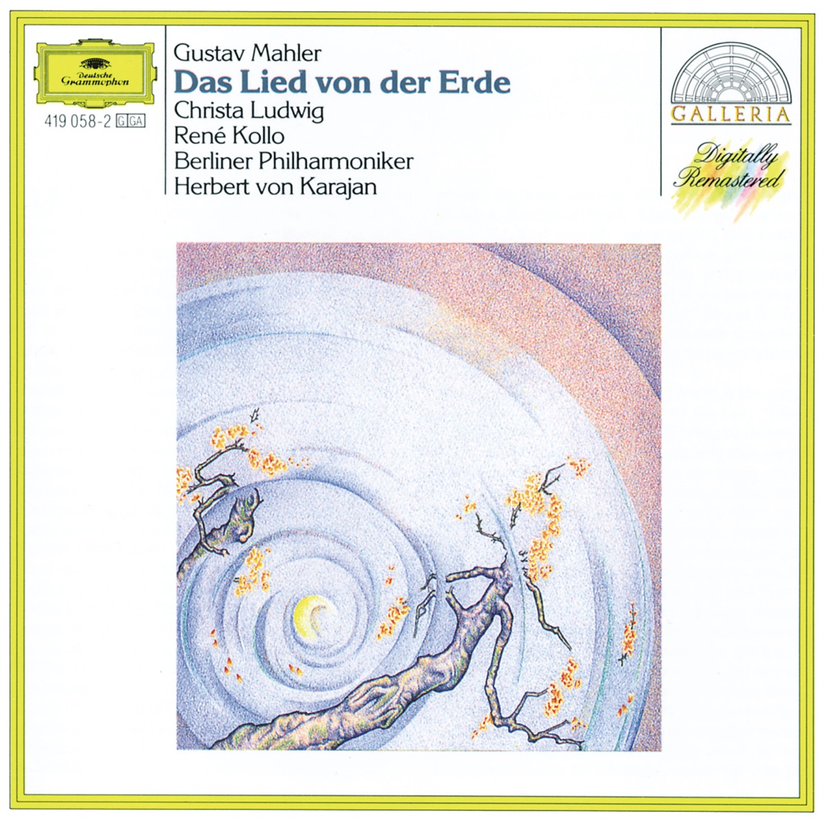 Mahler: Das Lied von der Erde by Christa Ludwig, Berlin Philharmonic, René Kollo & Herbert von Karajan album cover