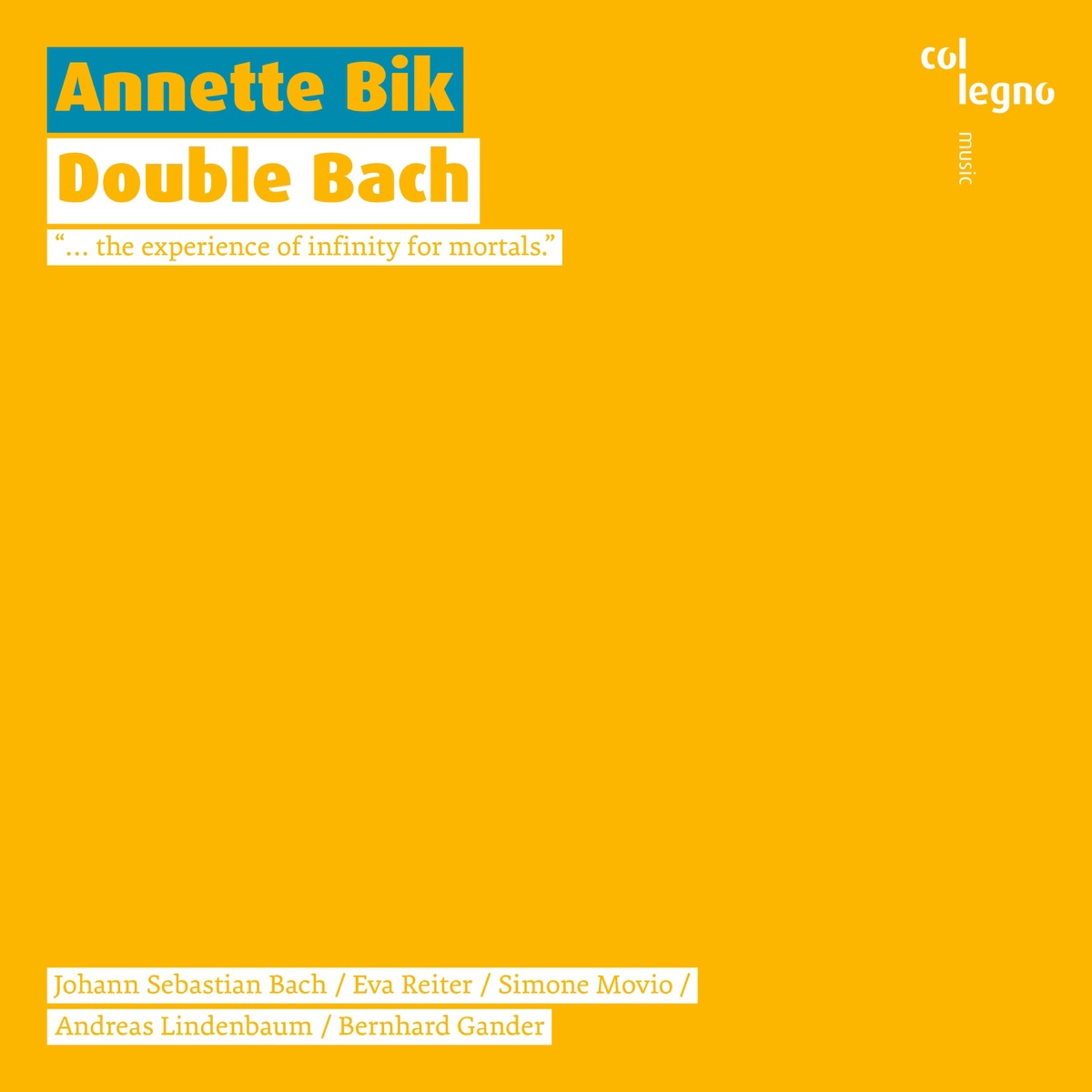 Double Bach by Annette Bik album cover