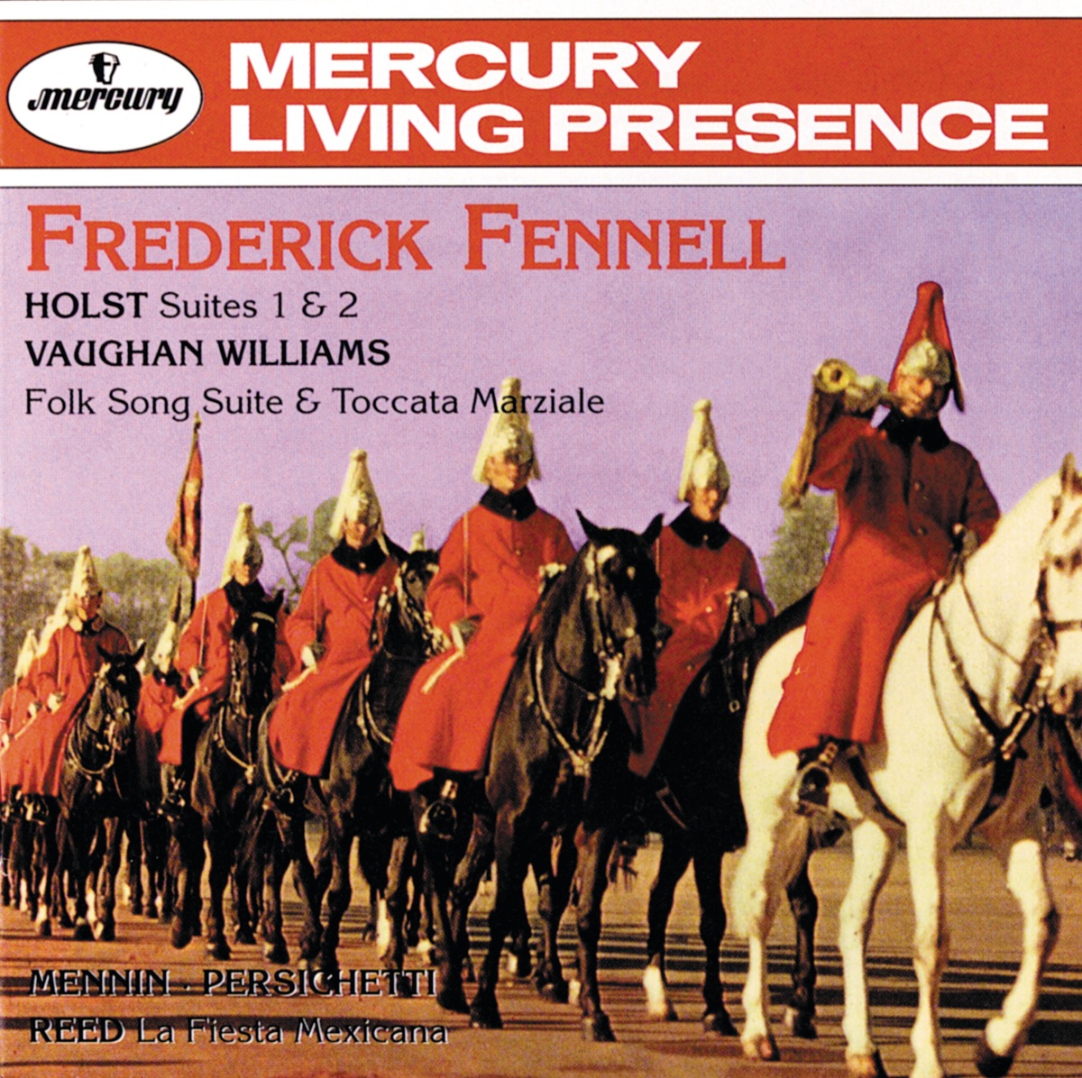 Holst: Suites 1 & 2/Vaughan Williams: Folksong Suite, etc. by Eastman Wind Ensemble & Frederick Fennell album cover
