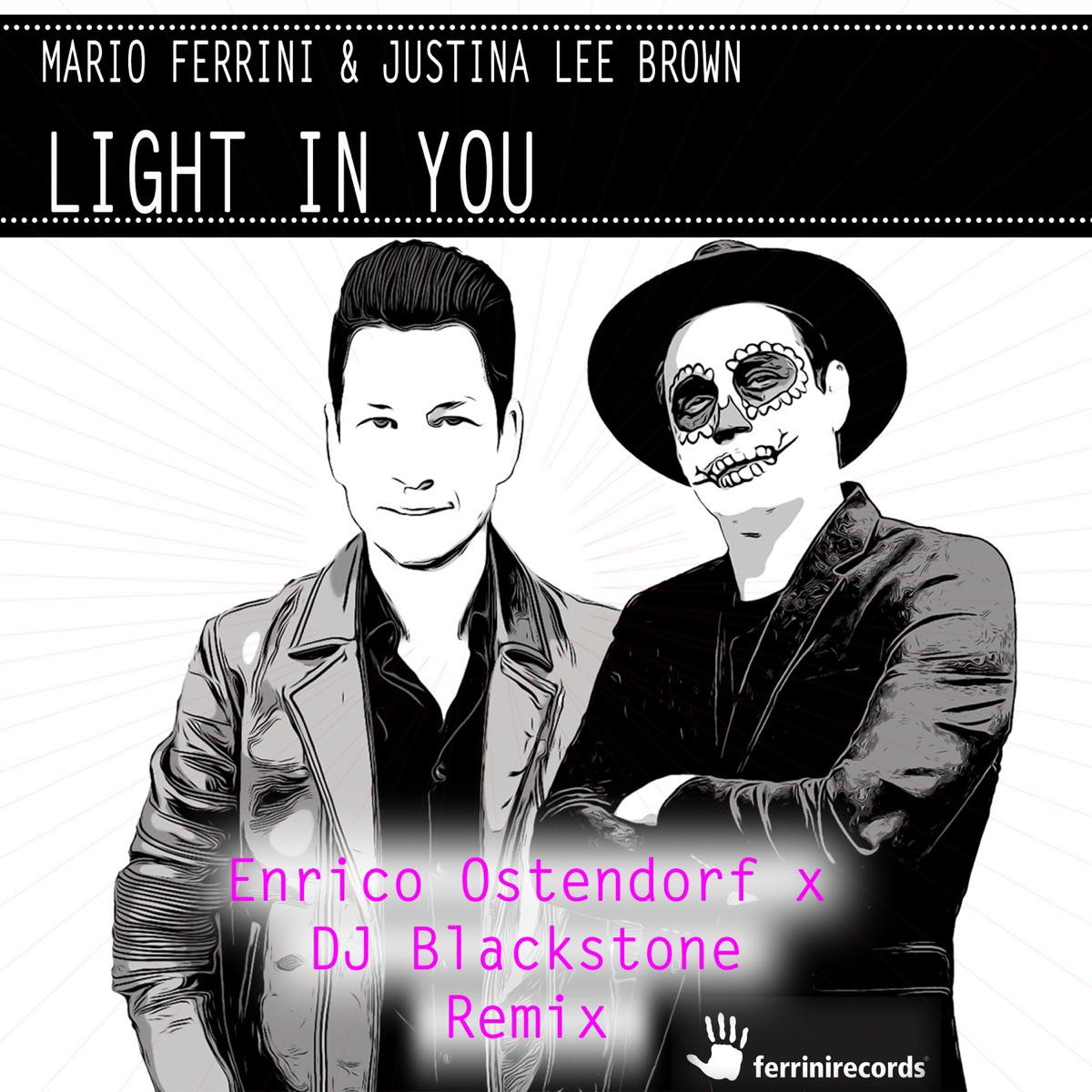 Light in You (Enrico Ostendorf X DJ Blackstone Remix) - Single by Mario Ferrini & Justina Lee Brown album cover