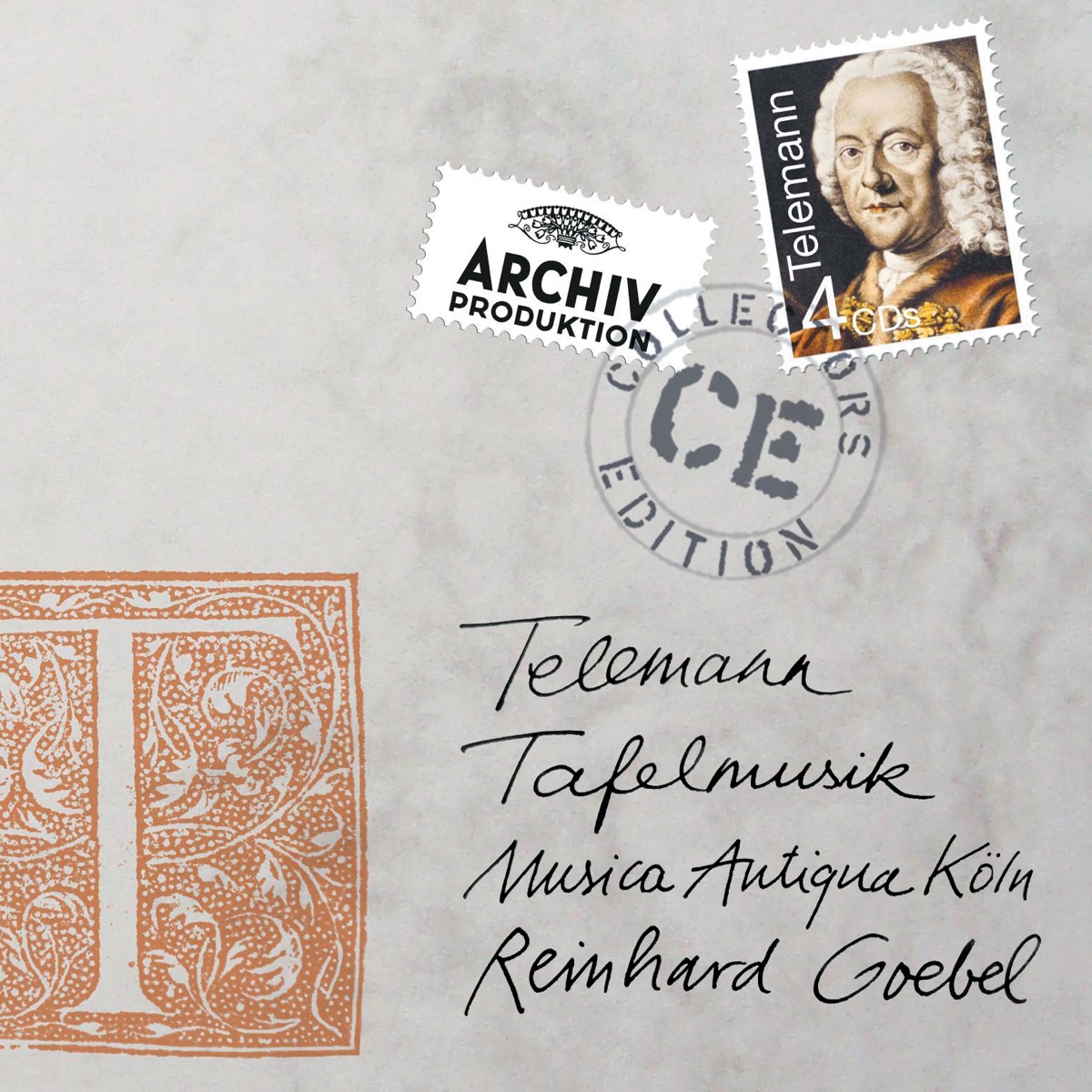 Telemann: Tafelmusik by Musica Antiqua Köln & Reinhard Goebel album cover