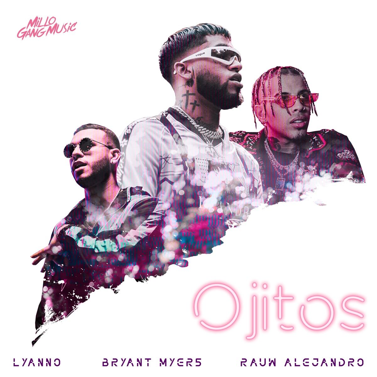 Ojitos - Single by Bryant Myers, Lyanno & Rauw Alejandro album cover