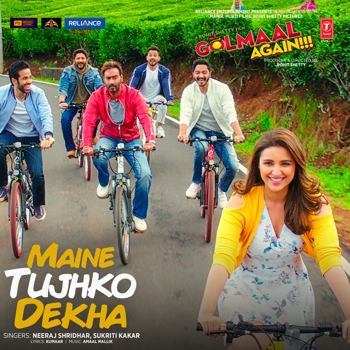 Maine Tujhko Dekha (from "Golmaal Again!!!") [Single] by Amaal Mallik, Neeraj Shridhar & Sukriti Kakar album cover