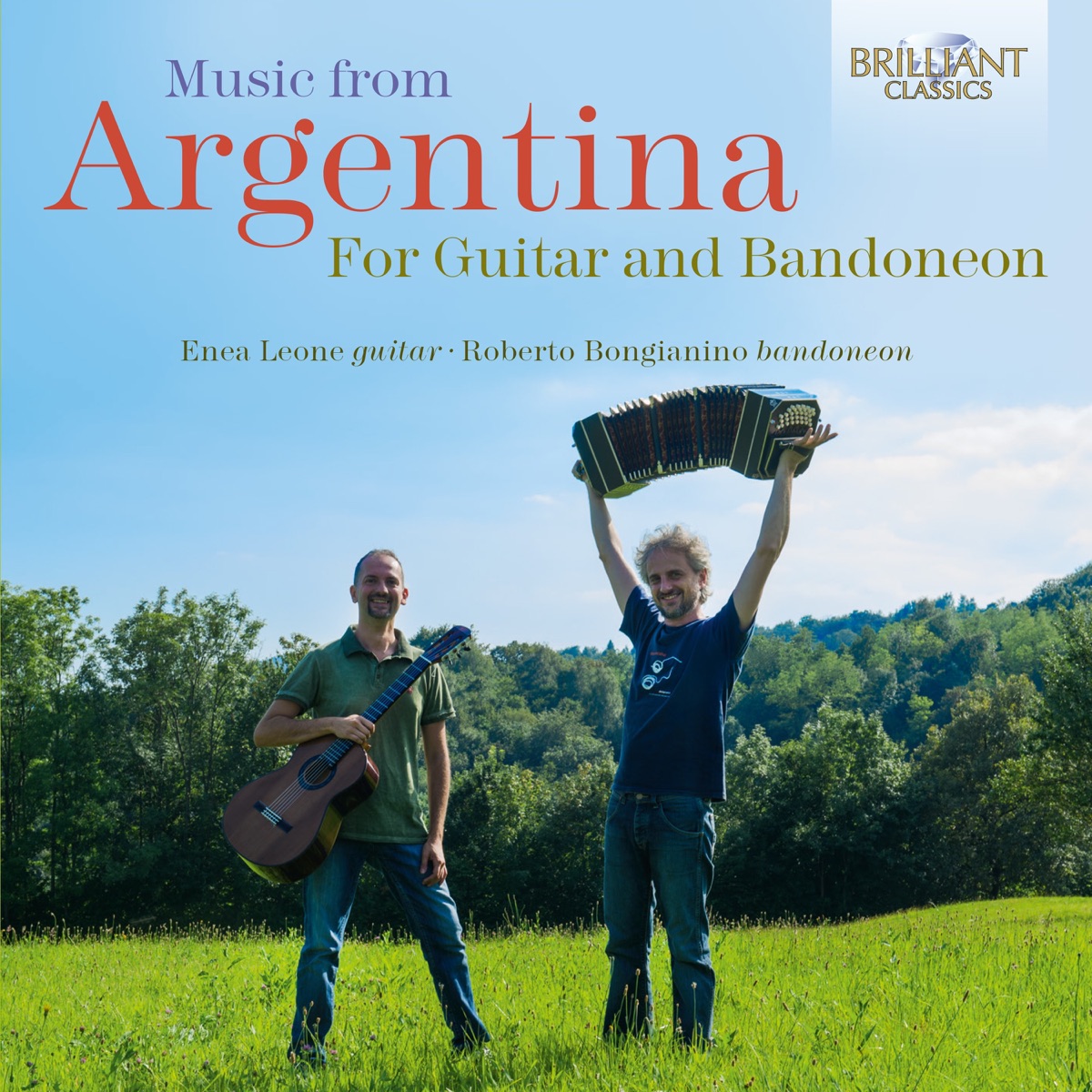 Music from Argentina for Guitar and Bandoneon by Enea Leone & Roberto Bongianino album cover