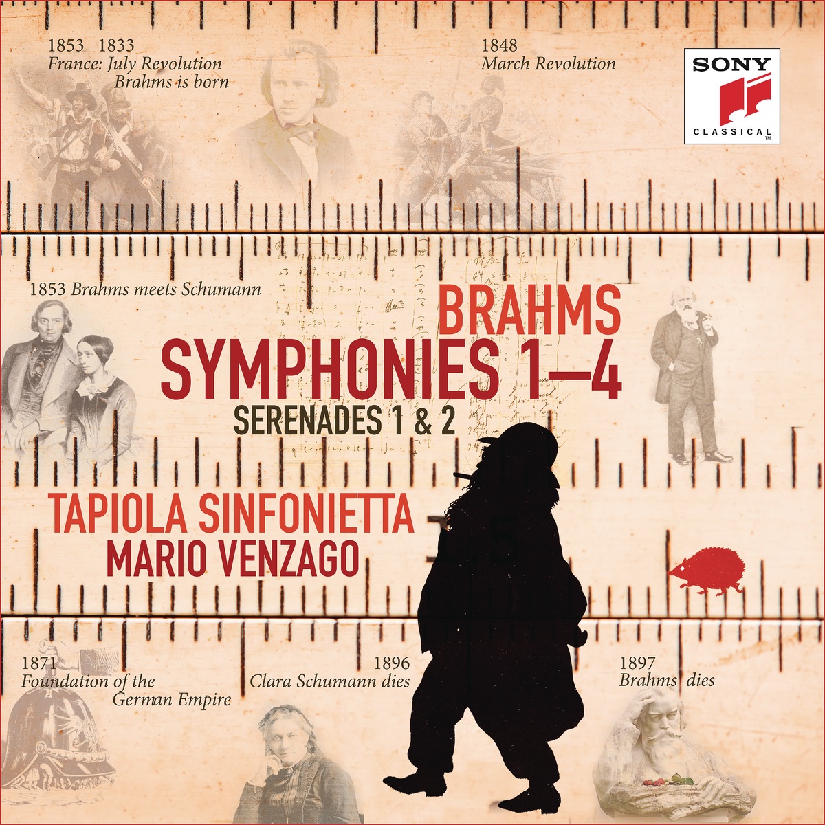 Brahms: Symphonies Nos. 1-4, Serenades Nos. 1 & 2 by Tapiola Sinfonietta & Mario Venzago album cover