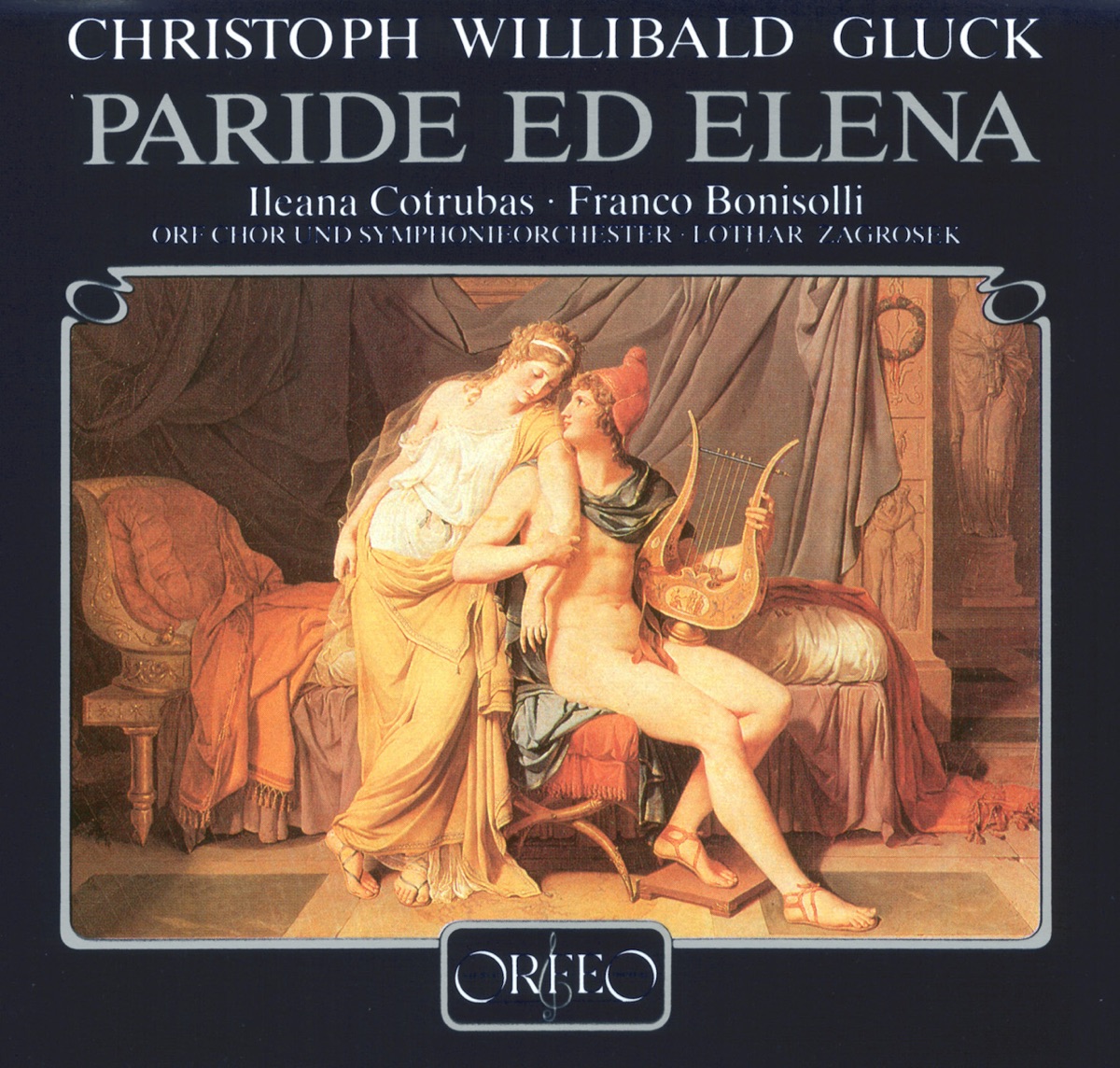 Gluck: Paride ed Elena (Paris and Helen), Wq. 39 by Franco Bonisolli, Ileana Cotrubas, Sylvia Greenberg, ORF Radio-Symphonieorchester Wien, Anthony Spiri & Lothar Zagrosek album cover