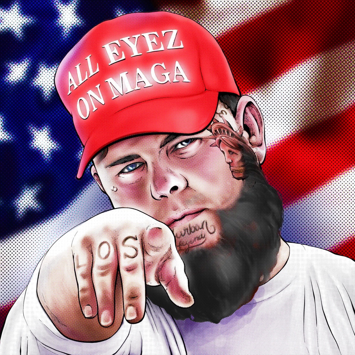 All Eyez on Maga by Forgiato Blow album cover