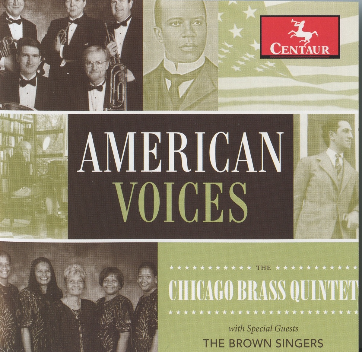 American Voices by Chicago Brass Quintet & Brown Singers album cover