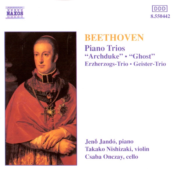 Beethoven: Piano Trios 'Archduke' & 'Ghost' by Csaba Onczay, Jenő Jandó & Takako Nishizaki album cover