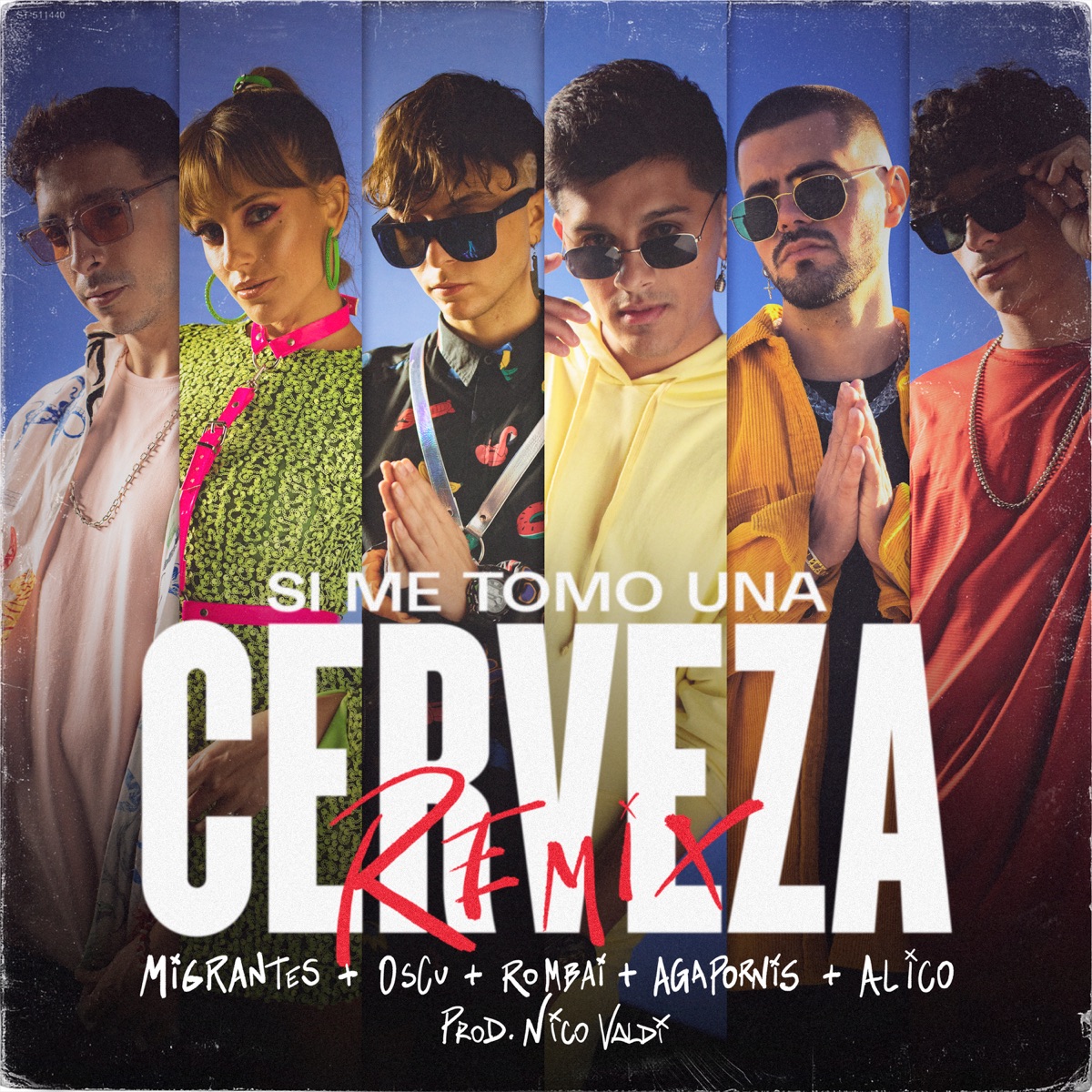 Si Me Tomo una Cerveza (Remix) [feat. Agapornis, Alico & Nico Valdi] - Single by Migrantes, Oscu & Rombai album cover