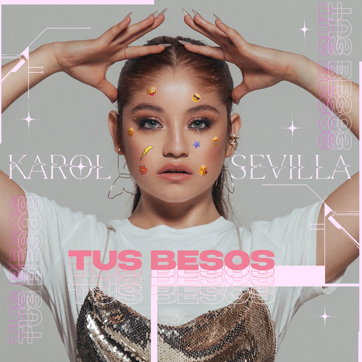 Tus Besos - Single by Karol Sevilla album cover