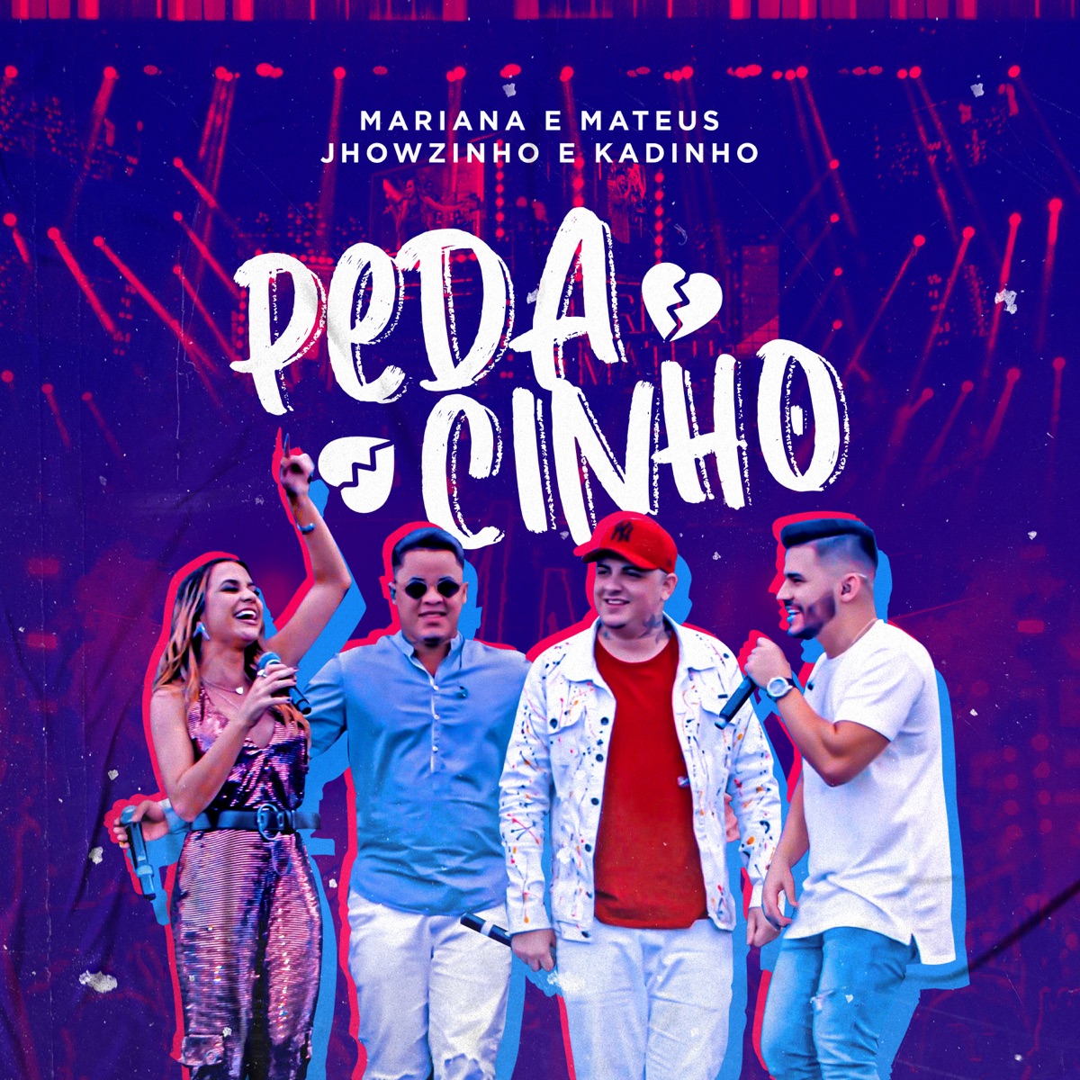 Pedacinho (Ao Vivo) - Single by Mariana & Mateus & MCs Jhowzinho & Kadinho album cover