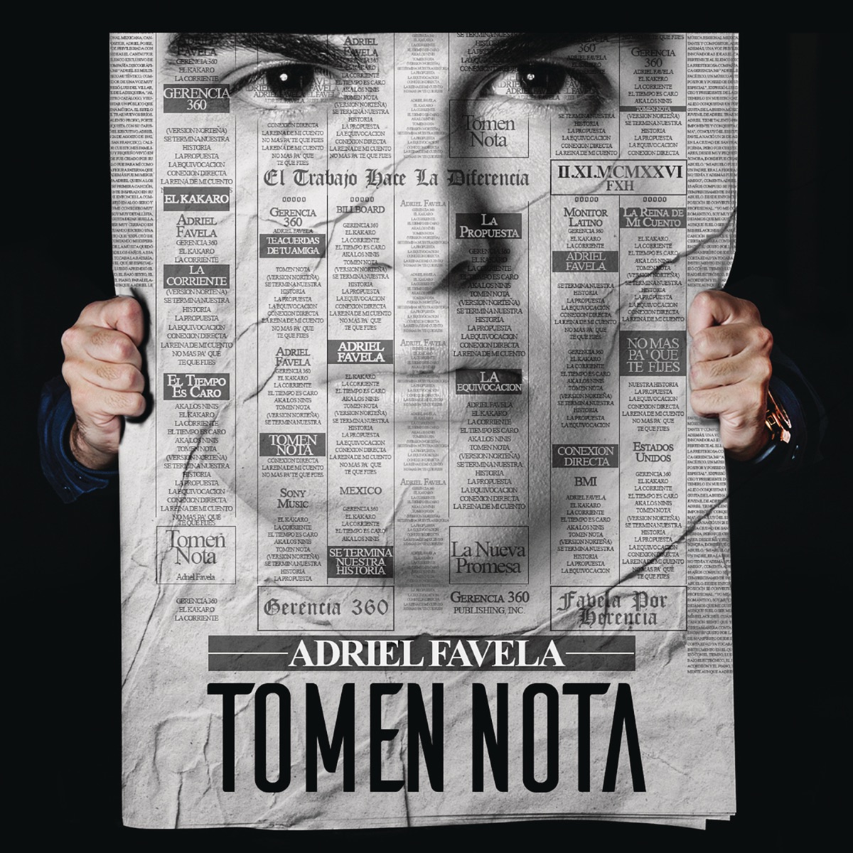 Tomen Nota by Adriel Favela album cover